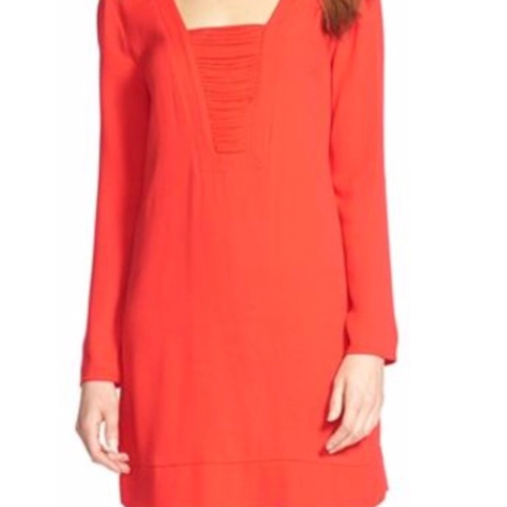 Ella moss orange long sleeve dress!